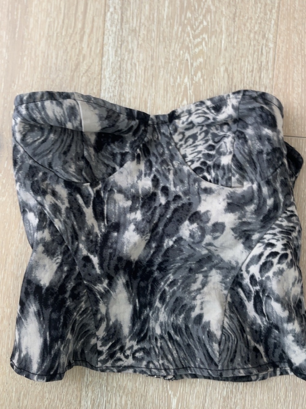 Animal print tube top
